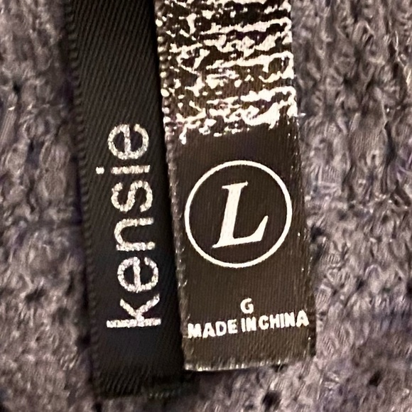 Kenzie Gray Cotton Eyelet Shorts Size Large - Picture 6 of 7